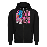 Black i am a survivor Zipper Hoodie - AdoDesignShop