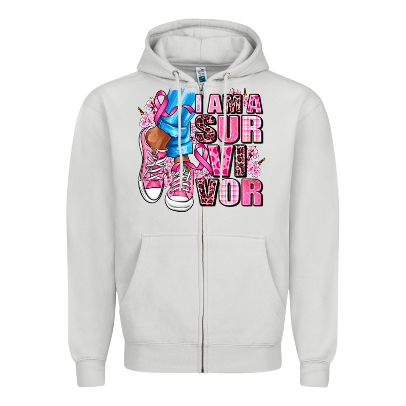 I Am A Survivor Zipper Hoodie by AdoDesignShop | Teevron