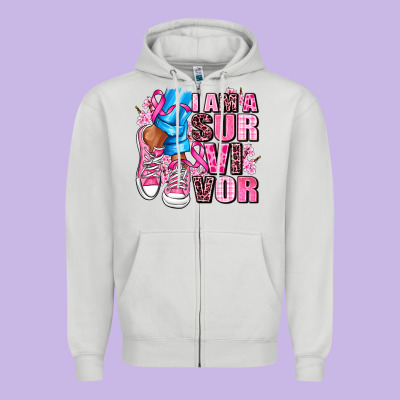 I Am A Survivor Zipper Hoodie Designed By Adodesignshop