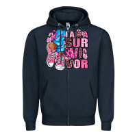 Navy i am a survivor Zipper Hoodie - AdoDesignShop