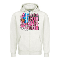 Oatmeal Heather i am a survivor Zipper Hoodie - AdoDesignShop