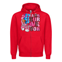 Red i am a survivor Zipper Hoodie - AdoDesignShop