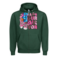 Sports Green i am a survivor Zipper Hoodie - AdoDesignShop
