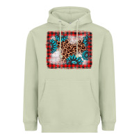Matcha Christmas gemstone leopard background Heavyweight Hoodie - AdoDesignShop