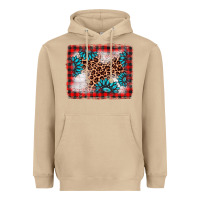 Mushroom Christmas gemstone leopard background Heavyweight Hoodie - AdoDesignShop