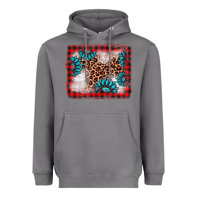Christmas Gemstone Leopard Background Heavyweight Hoodie by AdoDesignShop | Teevron
