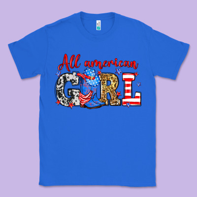All American Girl Classic Tee Designed By Neo Western