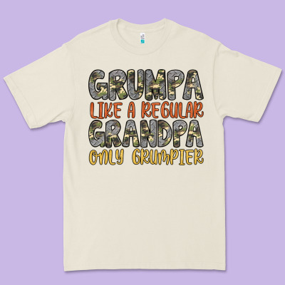 Grumpa Like A Regular Grandpa Only Grumpier Premium Tee Designed By Artiststas
