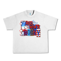 Red White Boozy Billie Wilder Urban Heavy Tee | Teevron
