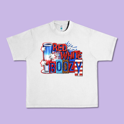 Urban Heavy Tee red white boozy billie wilder