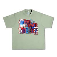 Oil Green red white boozy billie wilder Urban Heavy Tee - texasbilliewilder