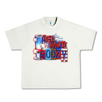Pistachio red white boozy billie wilder Urban Heavy Tee - texasbilliewilder