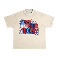 Sandshell red white boozy billie wilder Urban Heavy Tee - texasbilliewilder