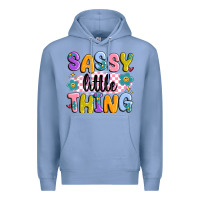 Colony Blue sassy little thing Premium Hoodie - MaliasSmallBusiness