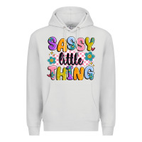 Dove Grey sassy little thing Premium Hoodie - MaliasSmallBusiness