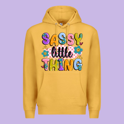Sassy Little Thing Premium Hoodie Designed By Maliassmallbusiness