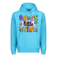 Ocean Blue sassy little thing Premium Hoodie - MaliasSmallBusiness