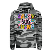 Slate Camo sassy little thing Premium Hoodie - MaliasSmallBusiness