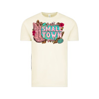 Vintage Arctic just a small town girl cowgirl boots Vintage Tee - texasbilliewilder