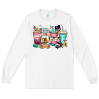 White small business coffee cups Long Sleeve Tee - Zillion Design Studio