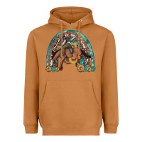 Meerkat bucking bronco rodeo rainbow Heavyweight Hoodie - Artiststas