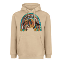 Mushroom bucking bronco rodeo rainbow Heavyweight Hoodie - Artiststas