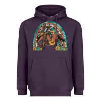 Plum bucking bronco rodeo rainbow Heavyweight Hoodie - Artiststas
