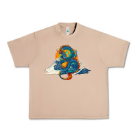 Burro blue dragon ocean waves and sun Urban Heavy Tee - RanaPortraitStore