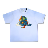 Grape Ice blue dragon ocean waves and sun Urban Heavy Tee - RanaPortraitStore