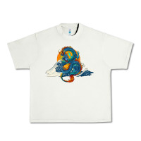 Pistachio blue dragon ocean waves and sun Urban Heavy Tee - RanaPortraitStore