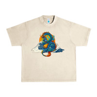 Sandshell blue dragon ocean waves and sun Urban Heavy Tee - RanaPortraitStore