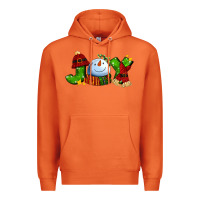 Carrot joy for christmas with snowman Premium Hoodie - AdoDesignShop