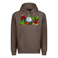 Coffee joy for christmas with snowman Premium Hoodie - AdoDesignShop