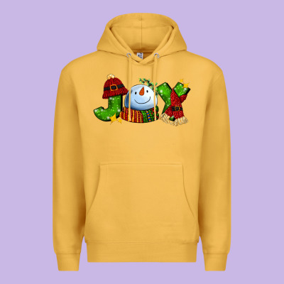Joy For Christmas With Snowman Premium Hoodie Designed By Adodesignshop
