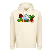 Sandshell joy for christmas with snowman Premium Hoodie - AdoDesignShop
