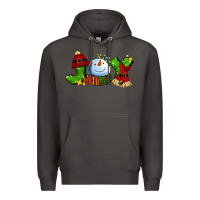 Smoke joy for christmas with snowman Premium Hoodie - AdoDesignShop