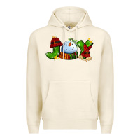 Tofu joy for christmas with snowman Premium Hoodie - AdoDesignShop