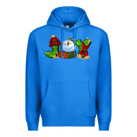 True Royal joy for christmas with snowman Premium Hoodie - AdoDesignShop