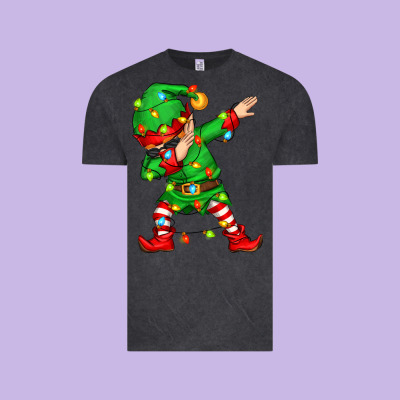 Dabbing Elf Vintage Tee Designed By Zillion Design Studio