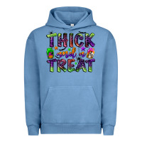 Pigment Pebble Blue thick and a treat Urban Hoodie - BundleAndBundleShop