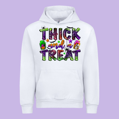 Thick And A Treat Urban Hoodie Designed By Bundleandbundleshop