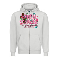 Dove Grey heal cancer Zipper Hoodie - AdoDesignShop