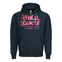 Navy heal cancer Zipper Hoodie - AdoDesignShop