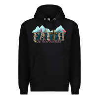 Black faith can move mountains cross Premium Hoodie - NancyCooperArtShop