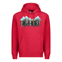 Cardinal faith can move mountains cross Premium Hoodie - NancyCooperArtShop