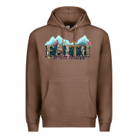 Chestnut faith can move mountains cross Premium Hoodie - NancyCooperArtShop