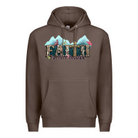 Coffee faith can move mountains cross Premium Hoodie - NancyCooperArtShop