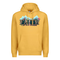 Mustard faith can move mountains cross Premium Hoodie - NancyCooperArtShop