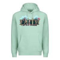 Seafoam faith can move mountains cross Premium Hoodie - NancyCooperArtShop