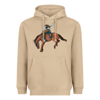 Mushroom bucking bronco cowboy rodeo Heavyweight Hoodie - Artiststas